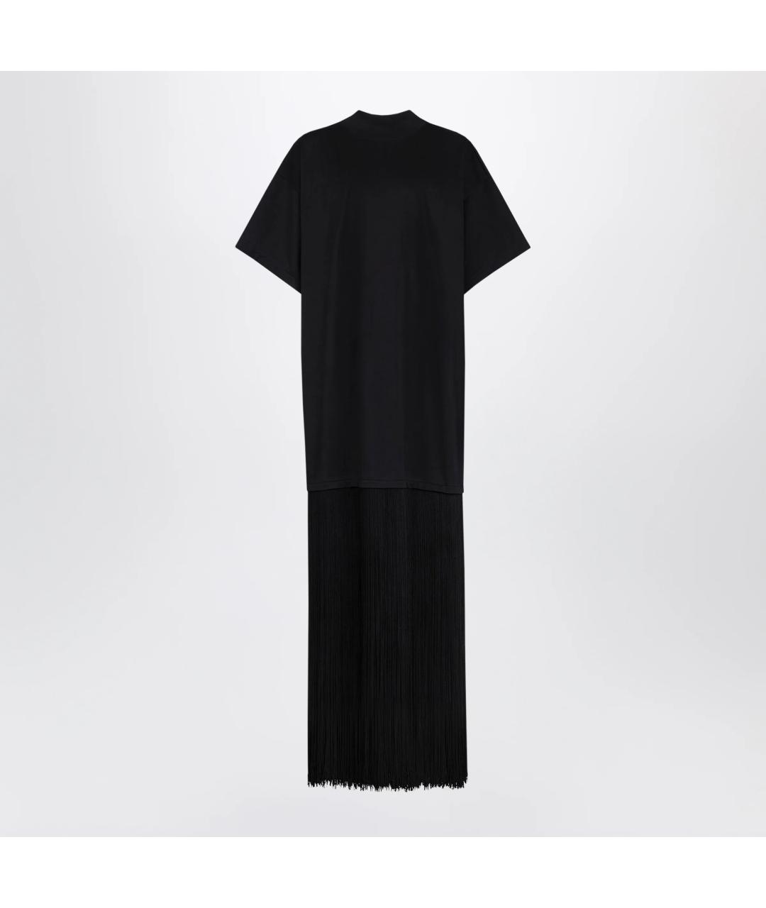 ALAIA Черное хлопковое повседневное платье, фото 2