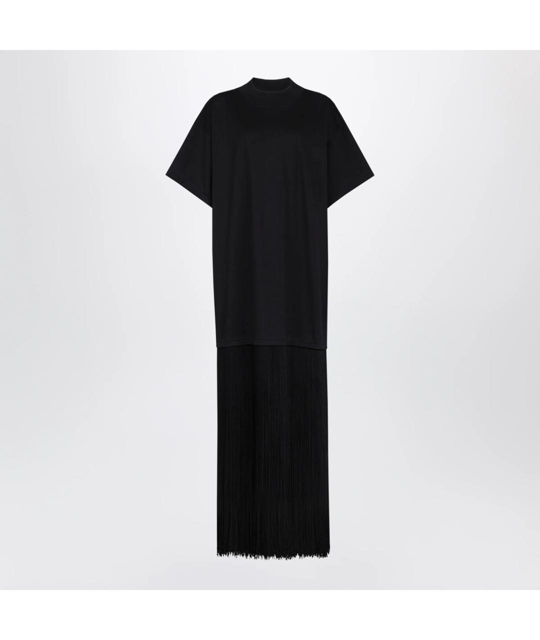 ALAIA Черное хлопковое повседневное платье, фото 3