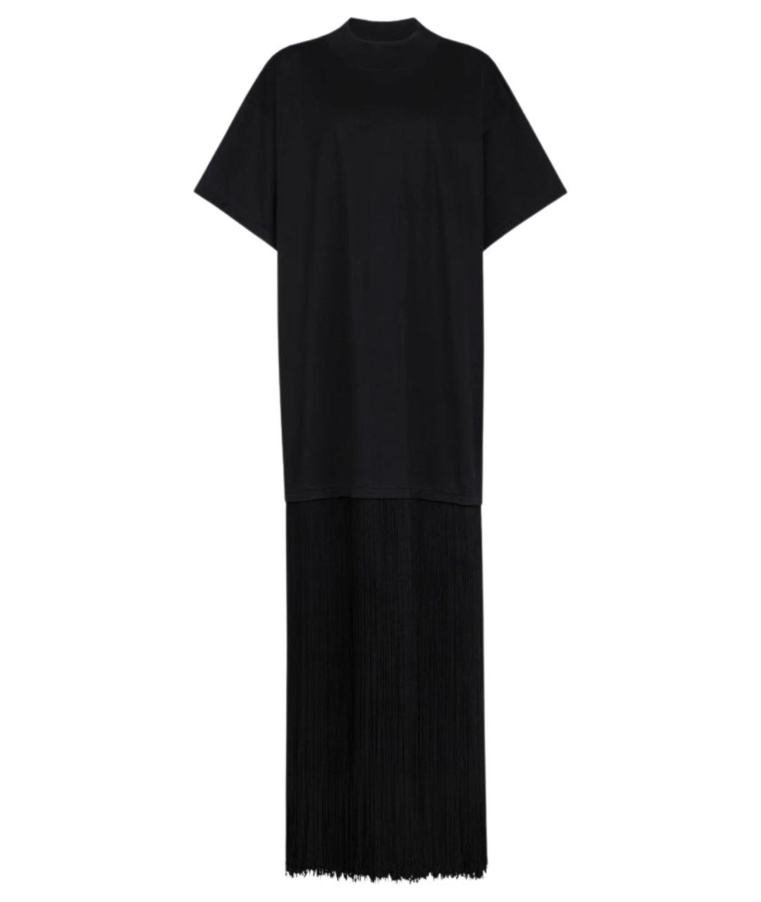 ALAIA Черное хлопковое повседневное платье, фото 1
