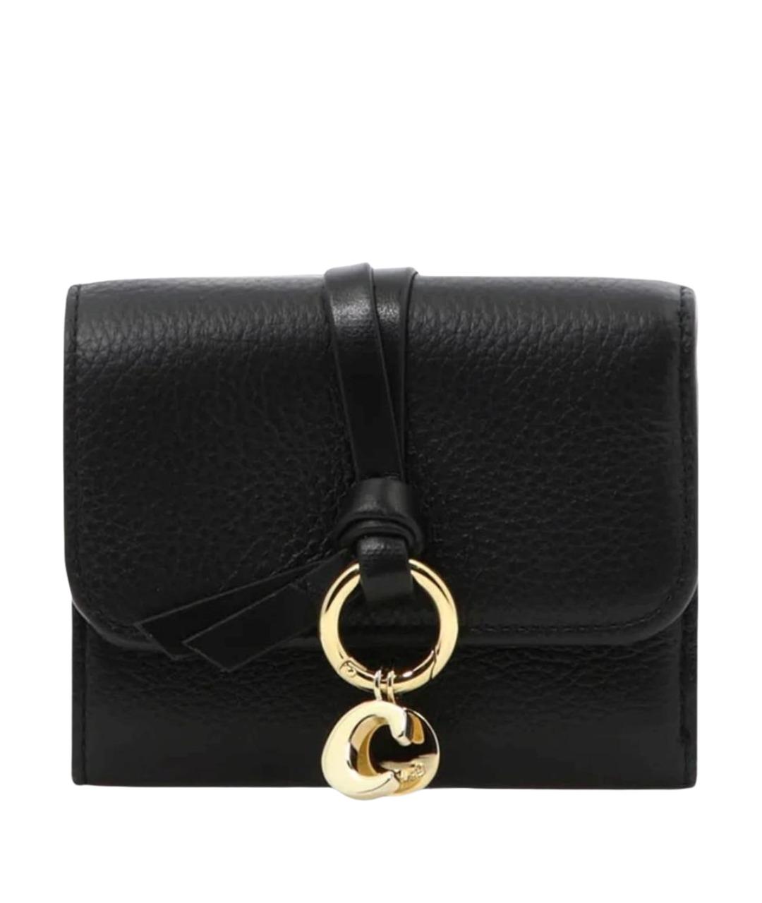 CHLOE Черный кожаный кошелек, фото 1