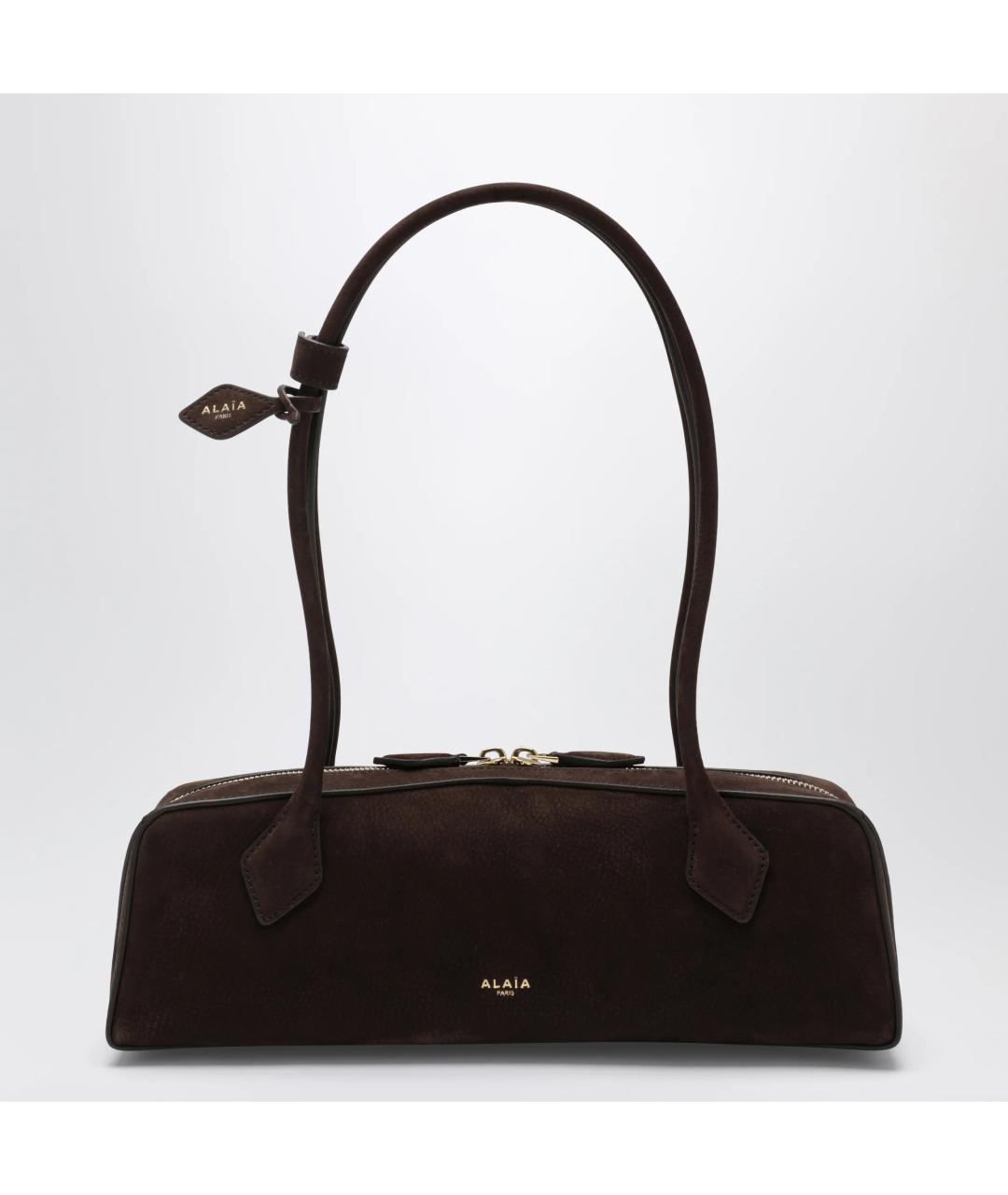 ALAIA Коричневая кожаная сумка через плечо, фото 3