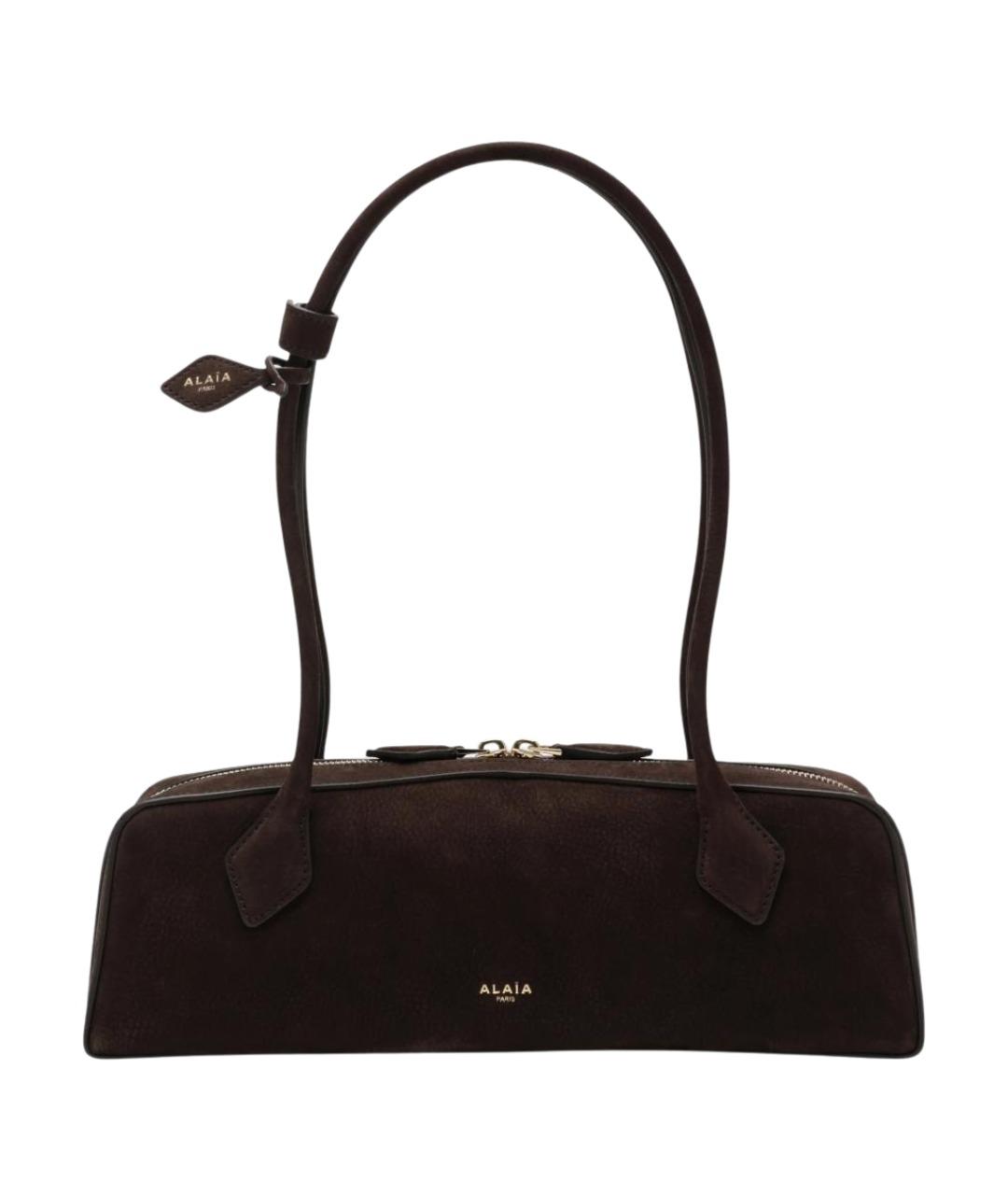 ALAIA Коричневая кожаная сумка через плечо, фото 1