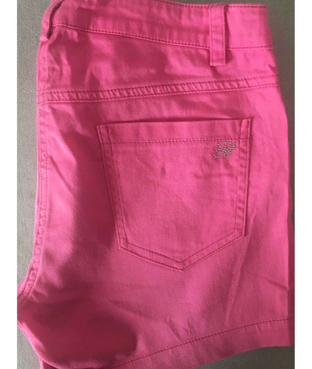 MISS BLUMARINE Розовые хлопковые брюки и шорты, фото 5