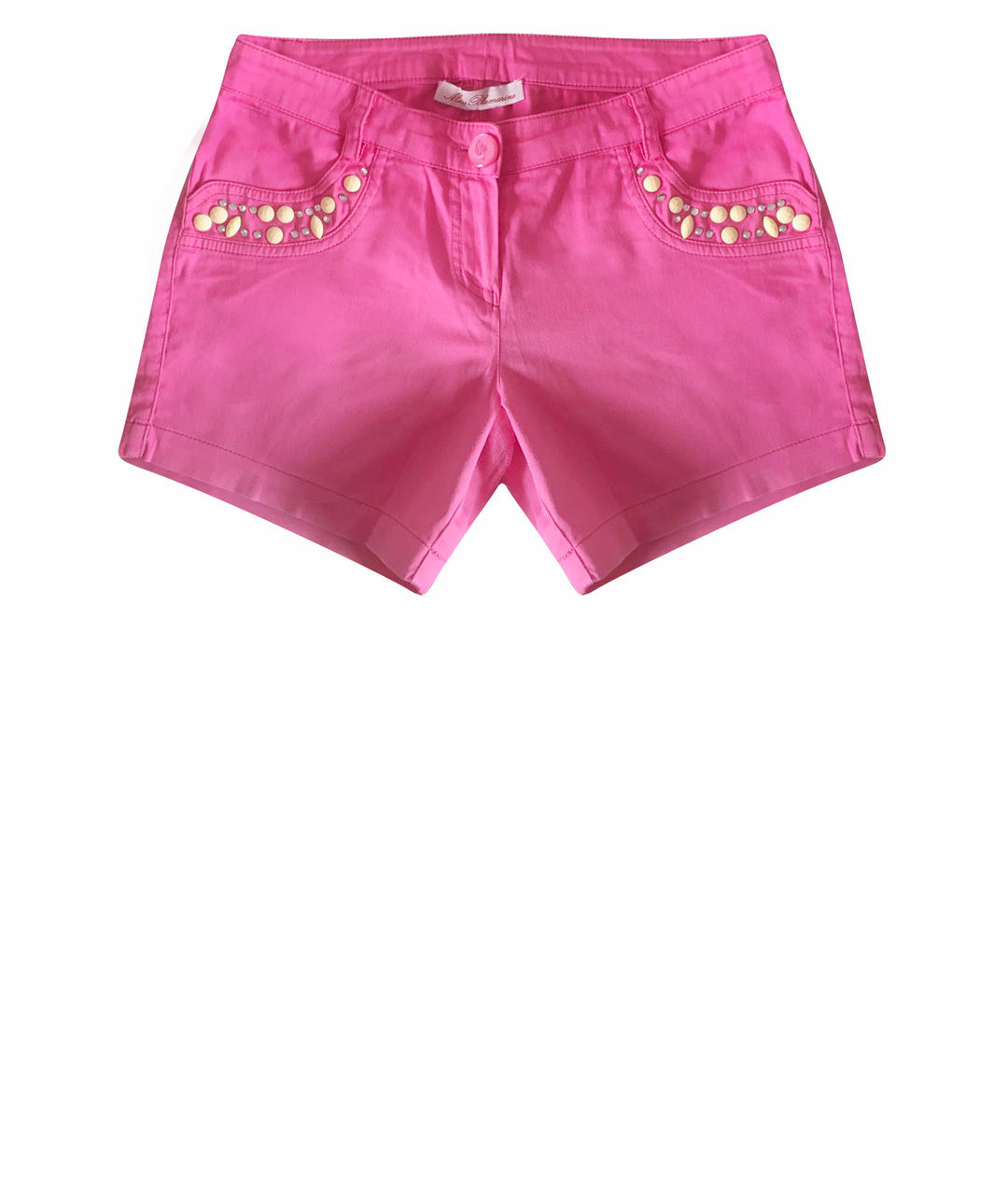 MISS BLUMARINE Розовые хлопковые брюки и шорты, фото 1
