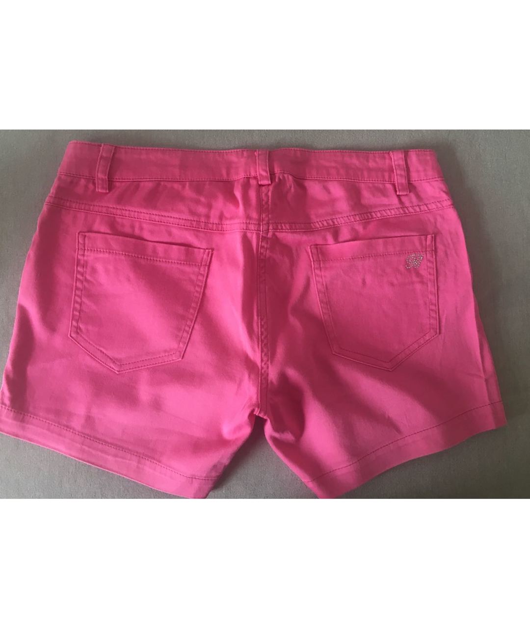 MISS BLUMARINE Розовые хлопковые брюки и шорты, фото 2