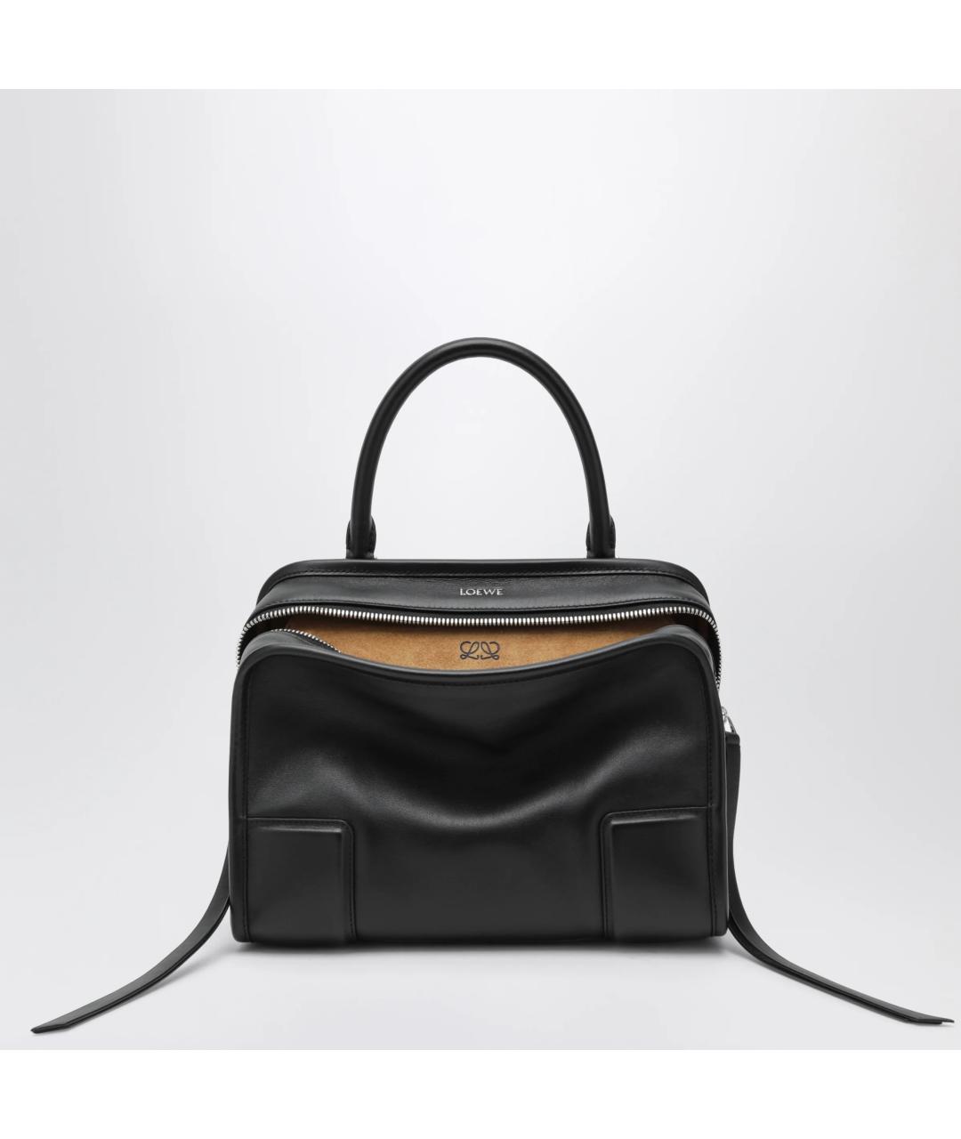 LOEWE Черная кожаная сумка тоут, фото 3