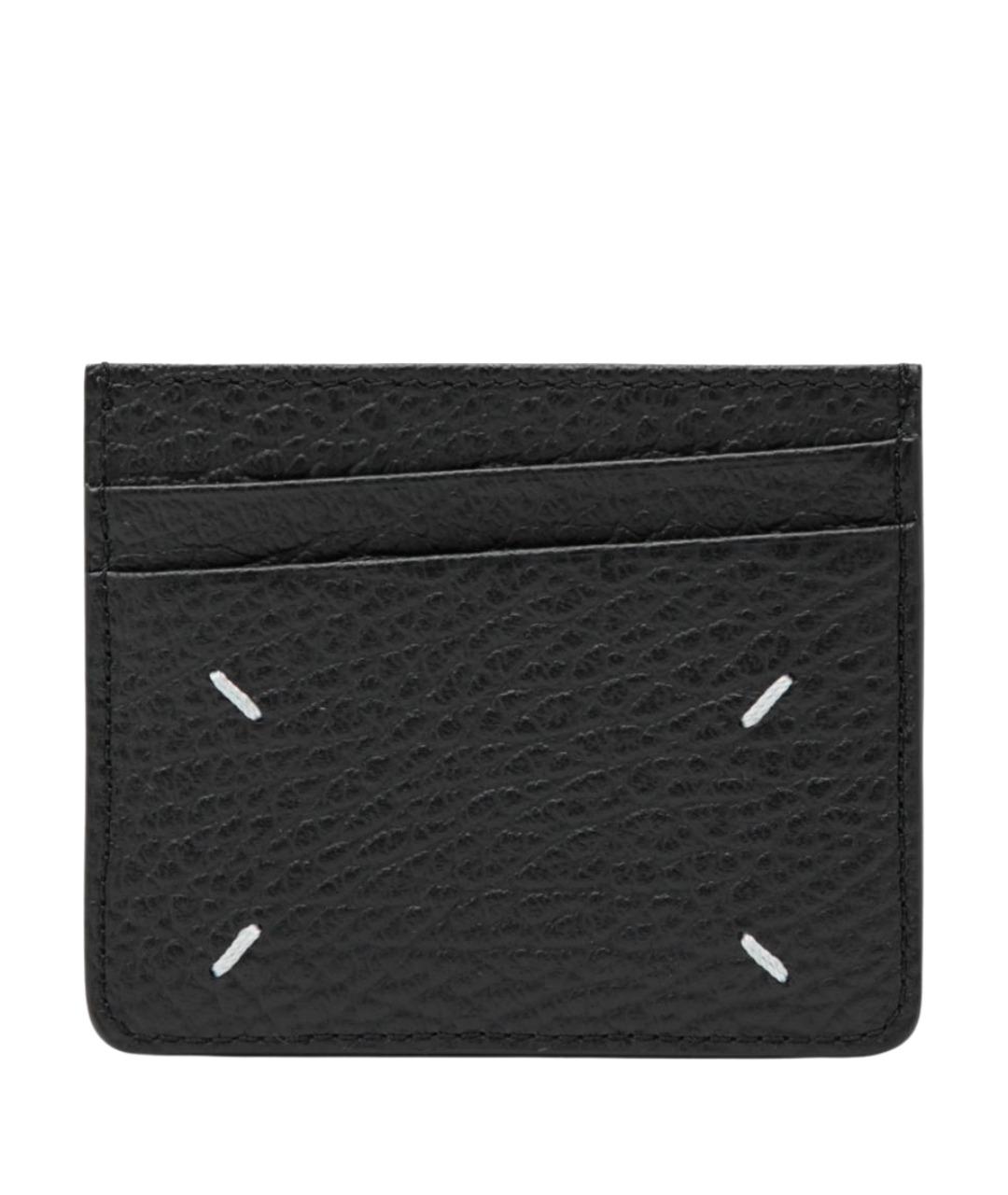 MAISON MARGIELA Черный кожаный кардхолдер, фото 1