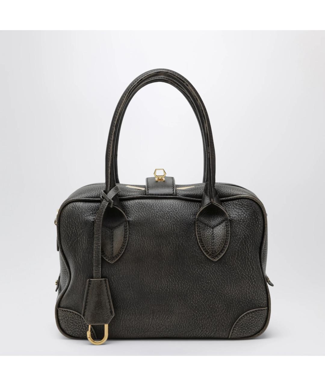 GOLDEN GOOSE DELUXE BRAND Коричневая кожаная сумка тоут, фото 3