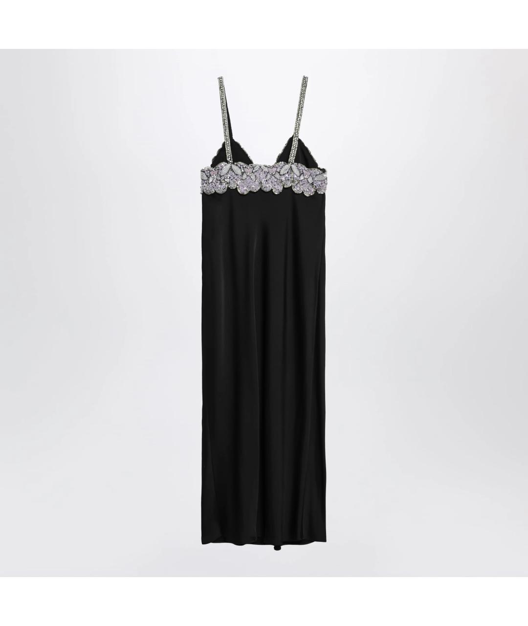 VALENTINO Черное вискозное коктейльное платье, фото 2