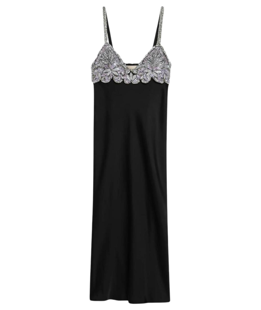 VALENTINO Черное вискозное коктейльное платье, фото 1