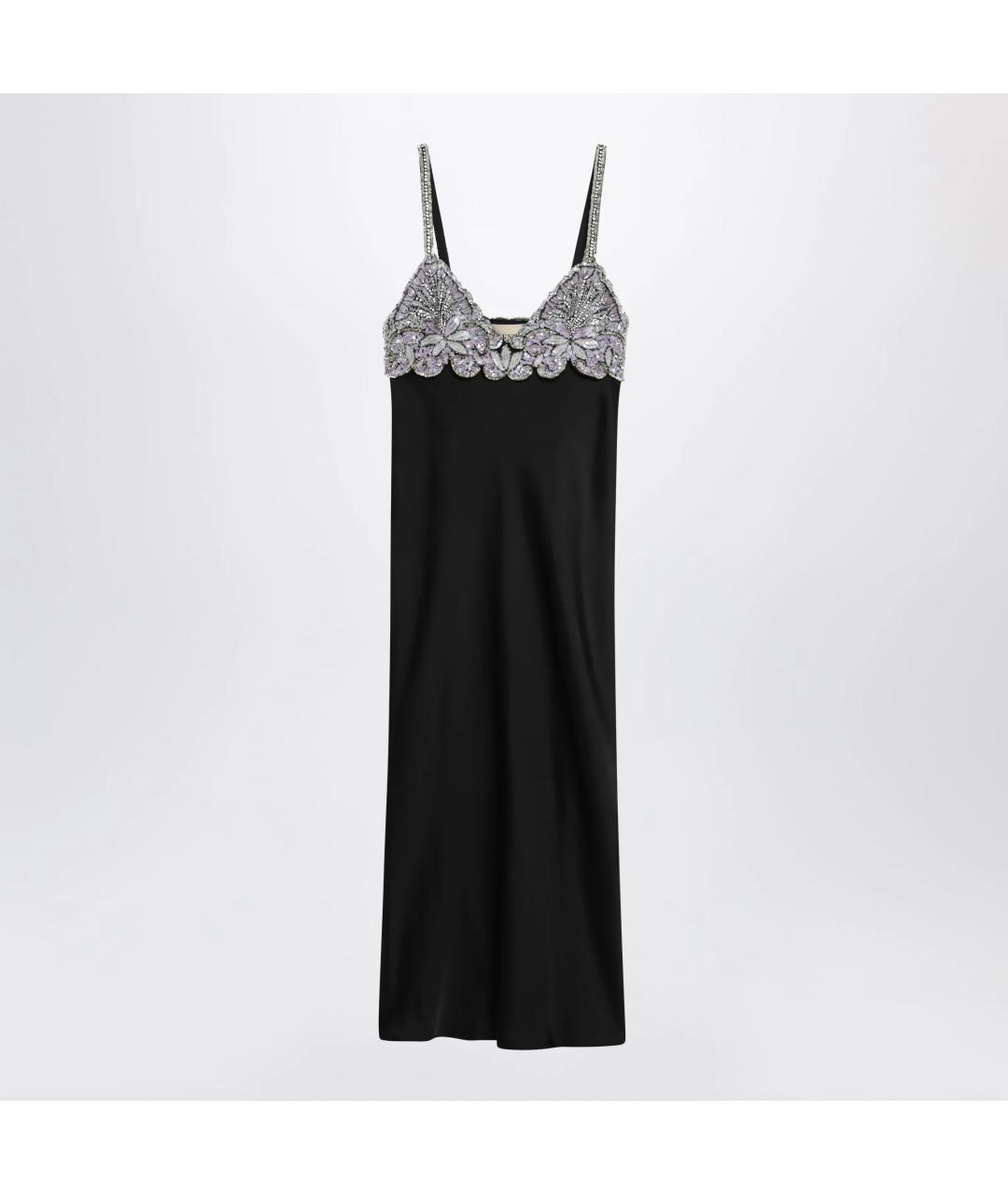 VALENTINO Черное вискозное коктейльное платье, фото 3