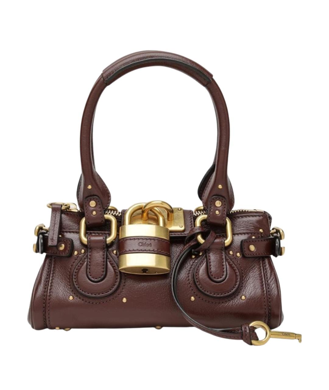 CHLOE Коричневая кожаная сумка через плечо, фото 1