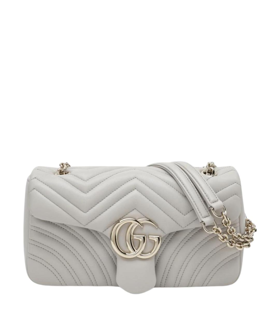 GUCCI Серая кожаная сумка через плечо, фото 1