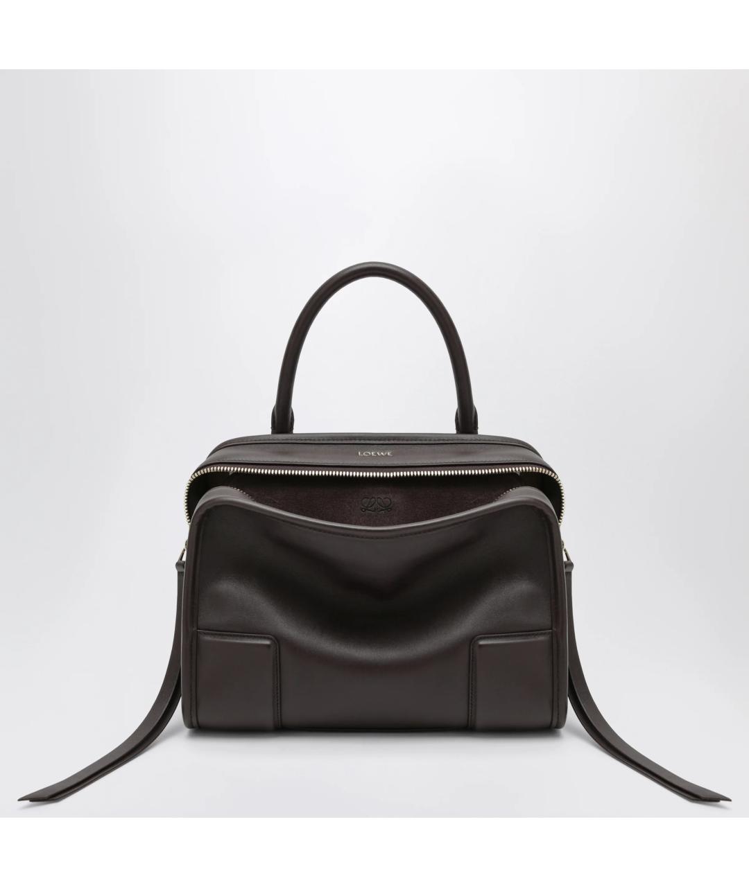 LOEWE Коричневая кожаная сумка тоут, фото 3