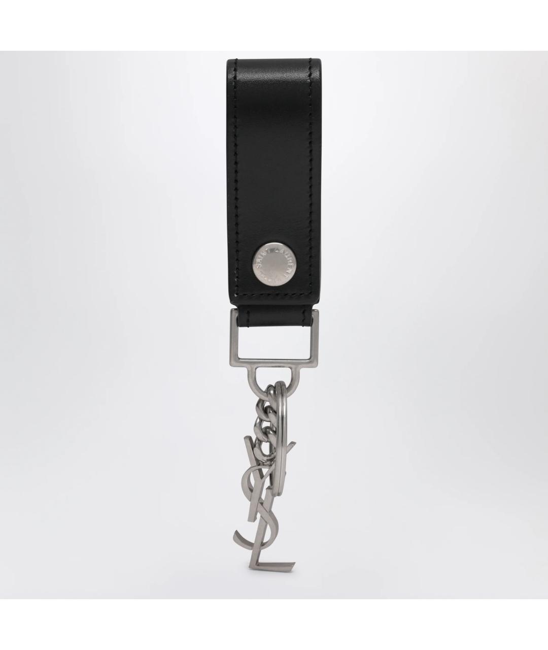 SAINT LAURENT Черный брелок, фото 3
