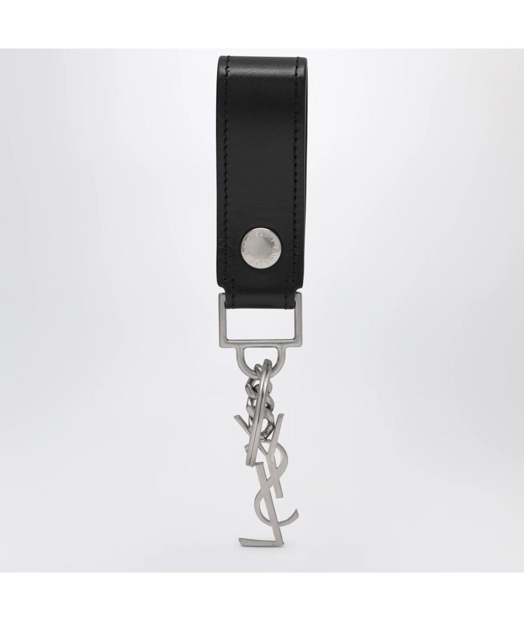 SAINT LAURENT Черный брелок, фото 2