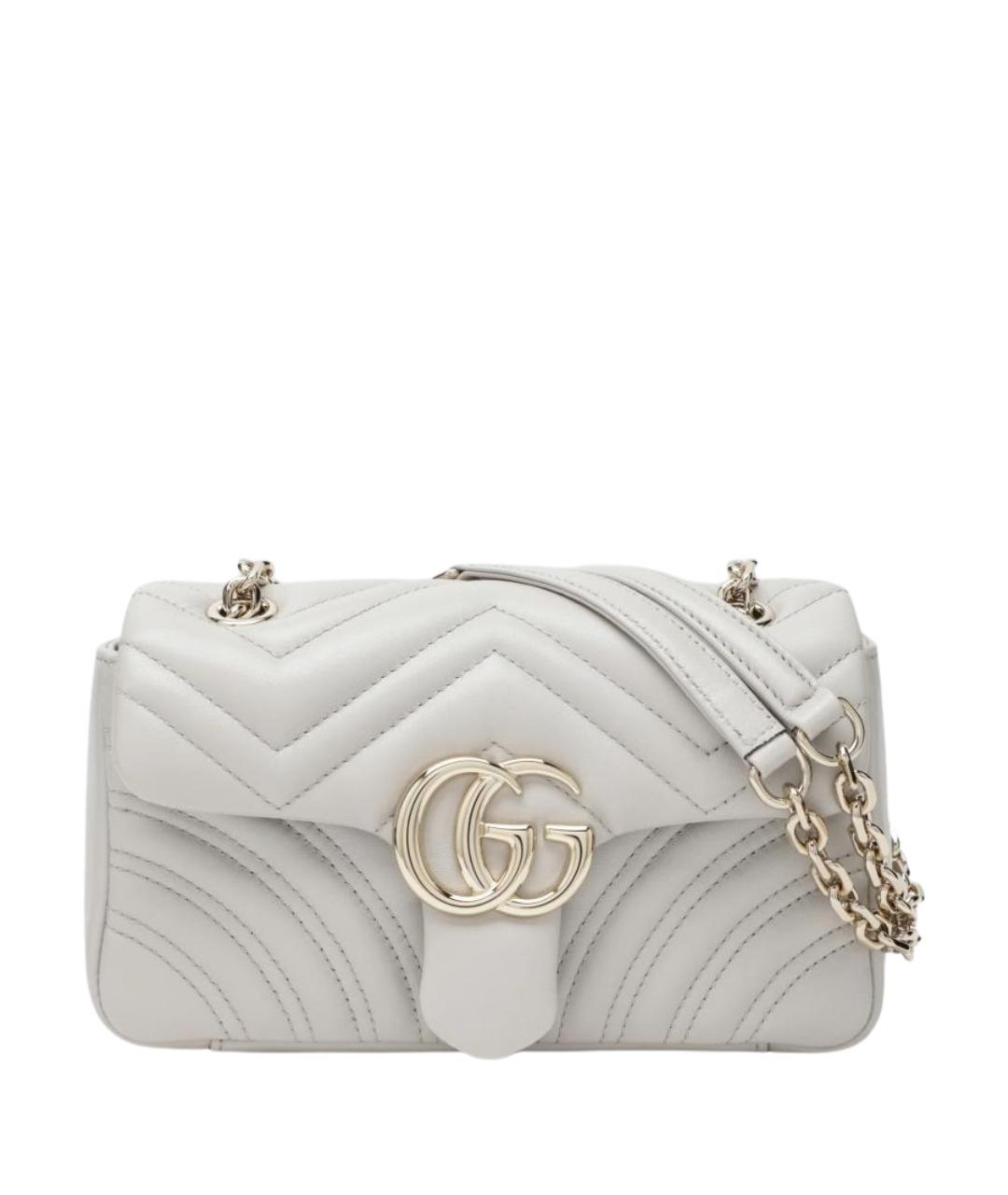 GUCCI Серая кожаная сумка через плечо, фото 1