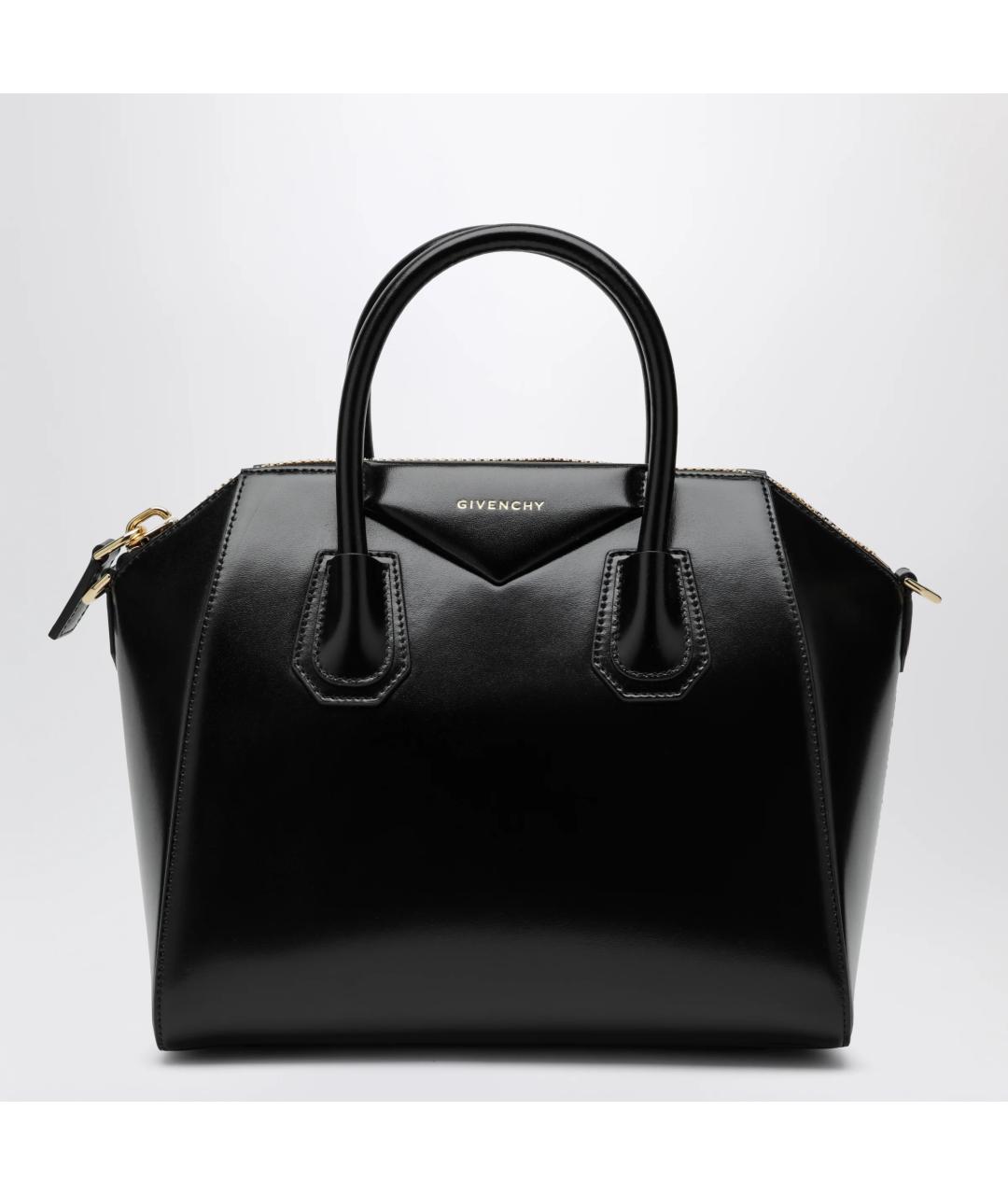 GIVENCHY Черная кожаная сумка тоут, фото 3