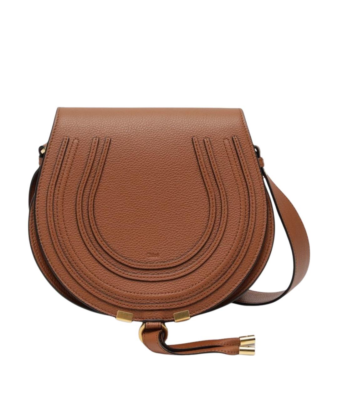 CHLOE Коричневая кожаная сумка через плечо, фото 1