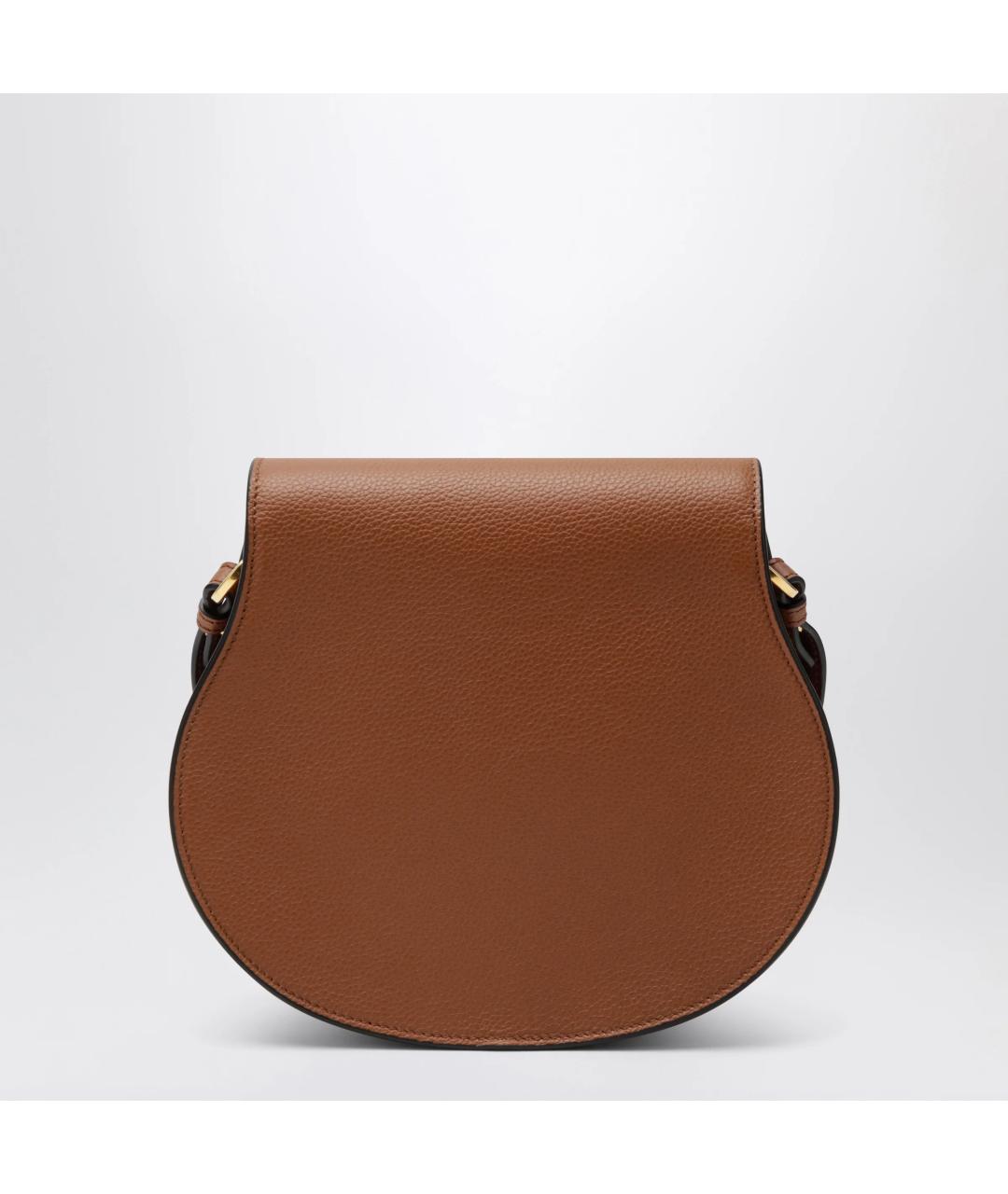 CHLOE Коричневая кожаная сумка через плечо, фото 2