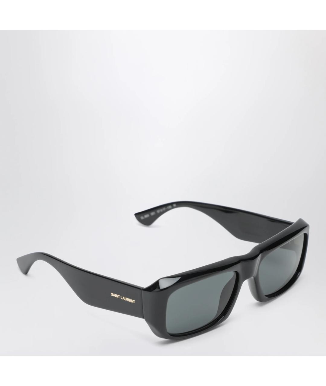 SAINT LAURENT Черные пластиковые солнцезащитные очки, фото 2