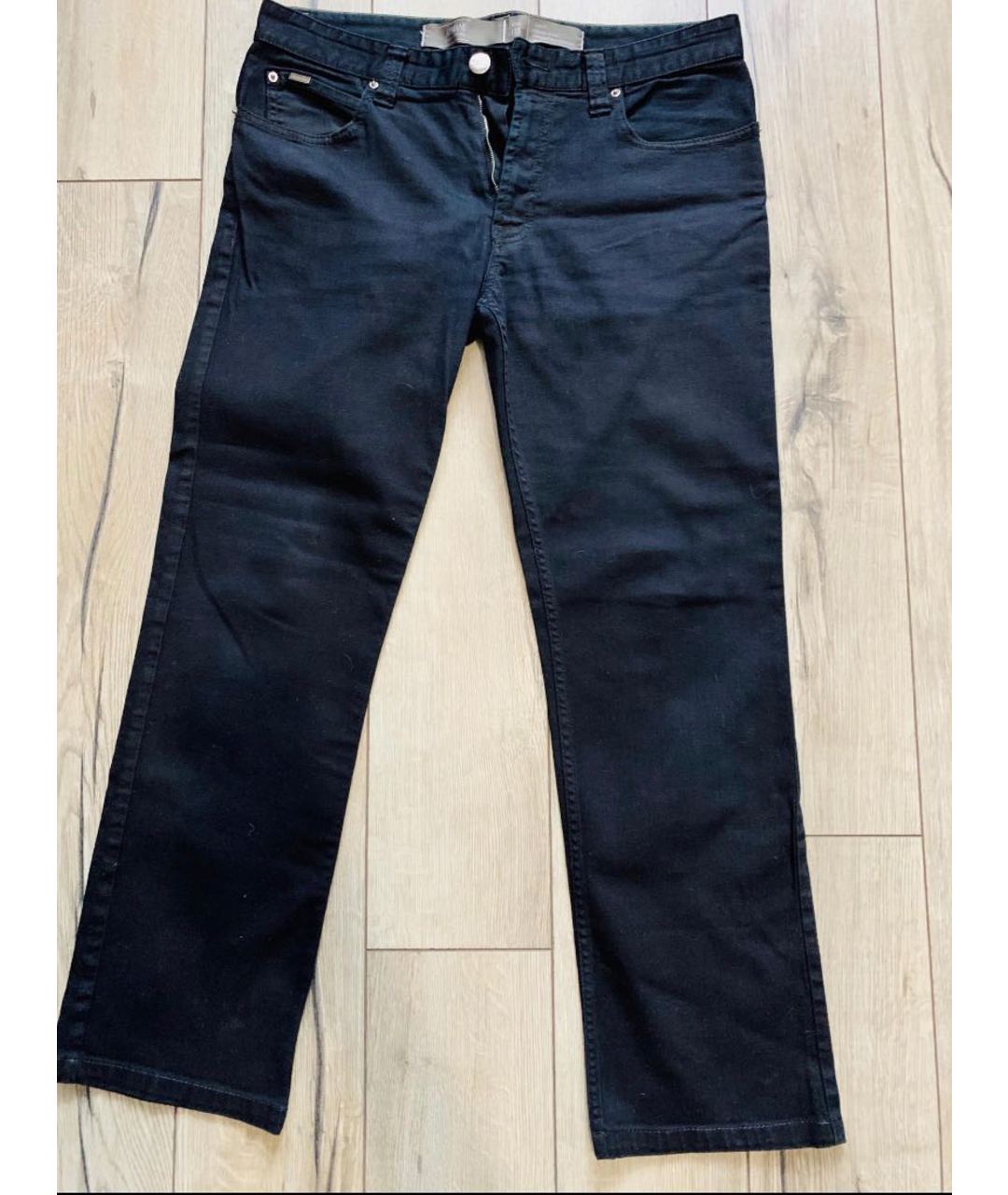 ARMANI COLLEZIONI Антрацитовые хлопко-эластановые джинсы, фото 8