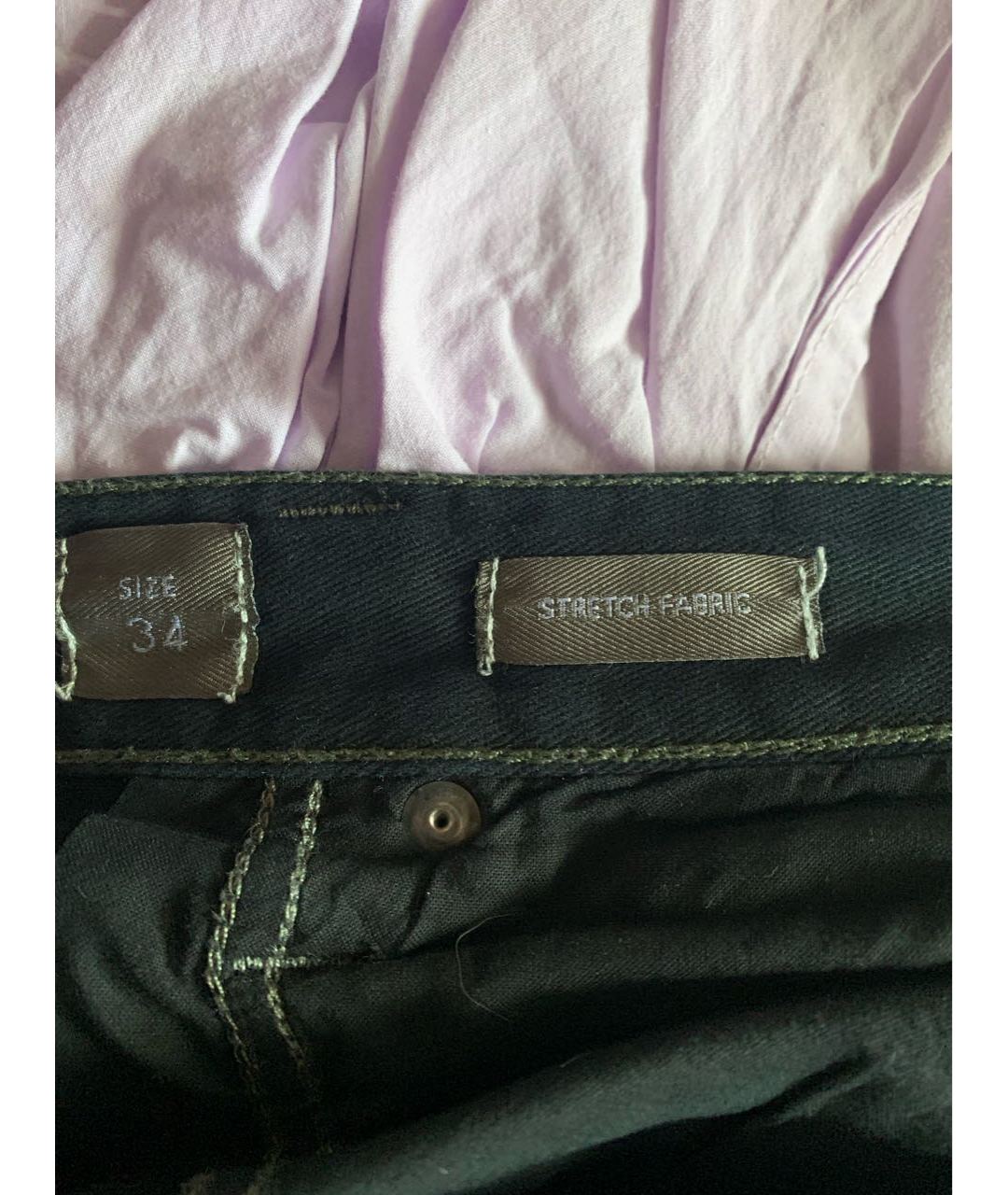 ARMANI COLLEZIONI Антрацитовые хлопко-эластановые джинсы, фото 5