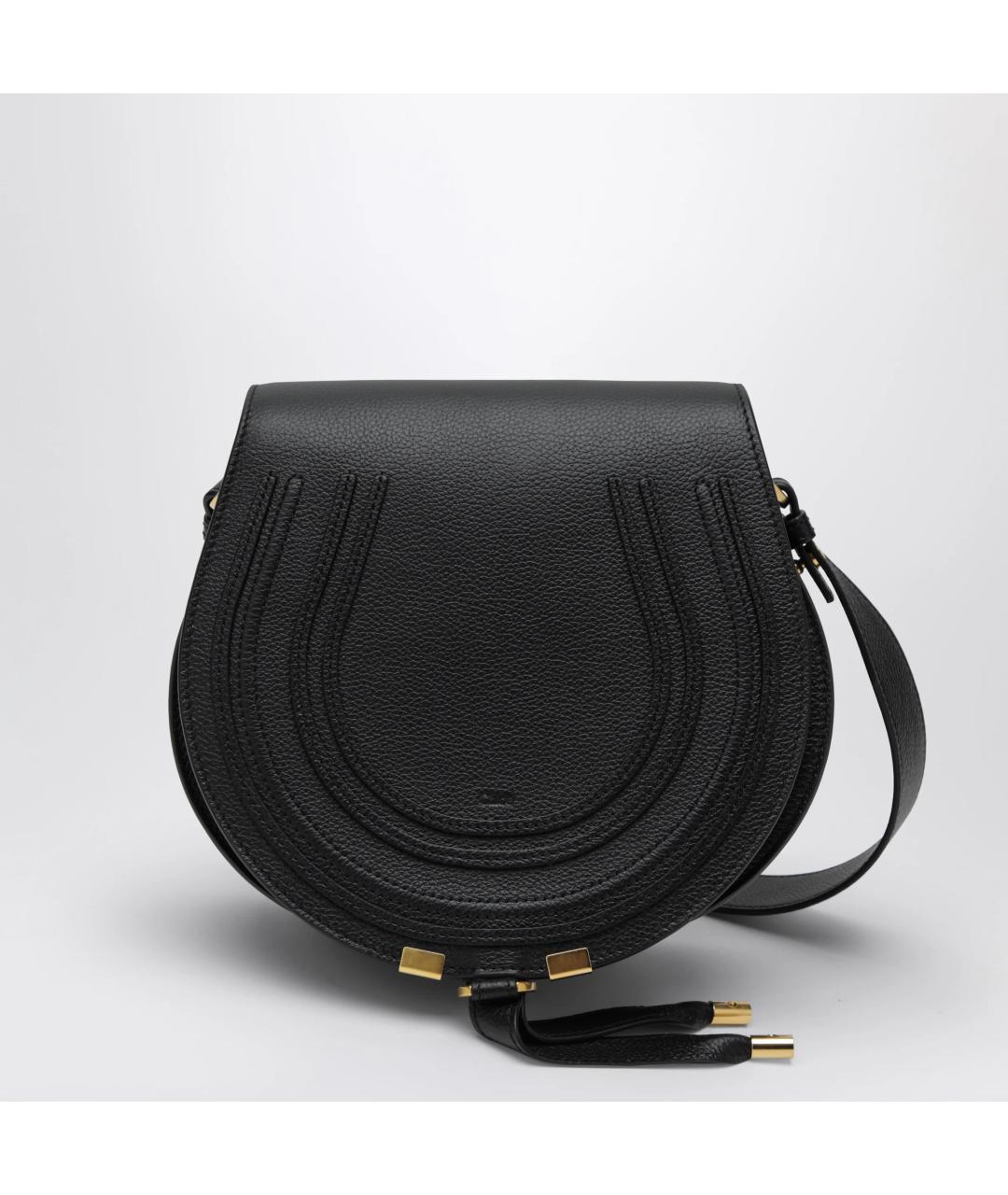 CHLOE Черная кожаная сумка через плечо, фото 3