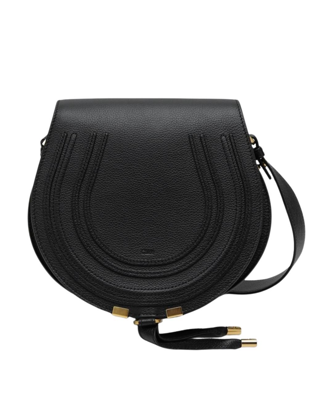 CHLOE Черная кожаная сумка через плечо, фото 1