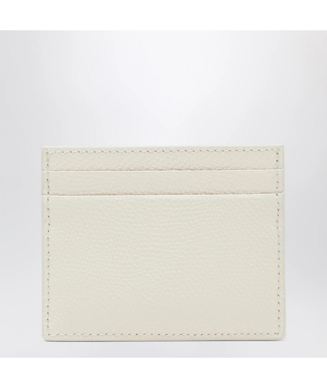 VALENTINO Белый кожаный кардхолдер, фото 2