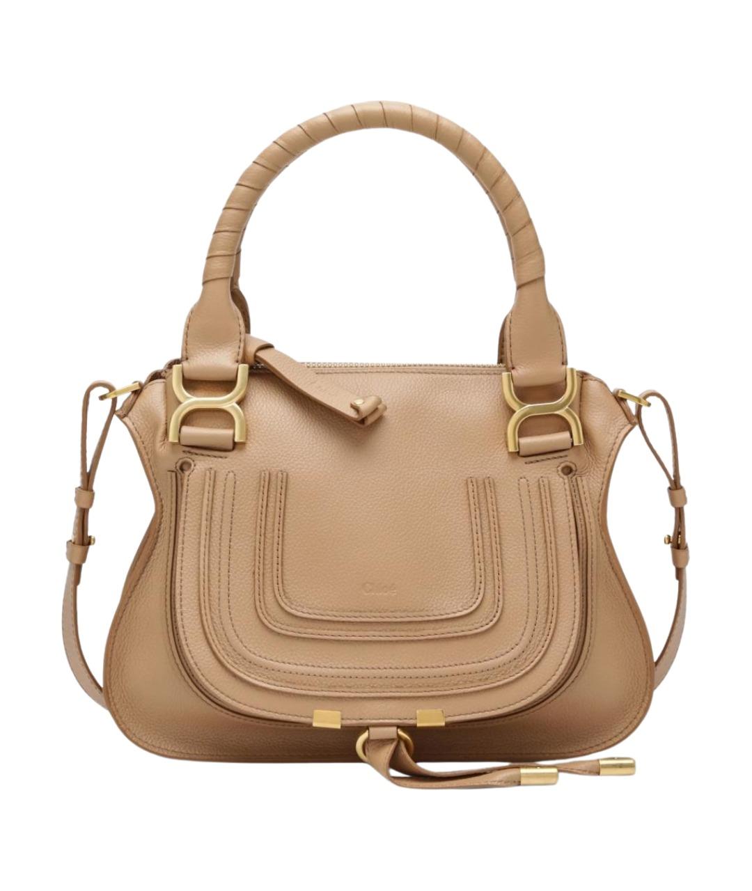 CHLOE Бежевая кожаная сумка тоут, фото 1
