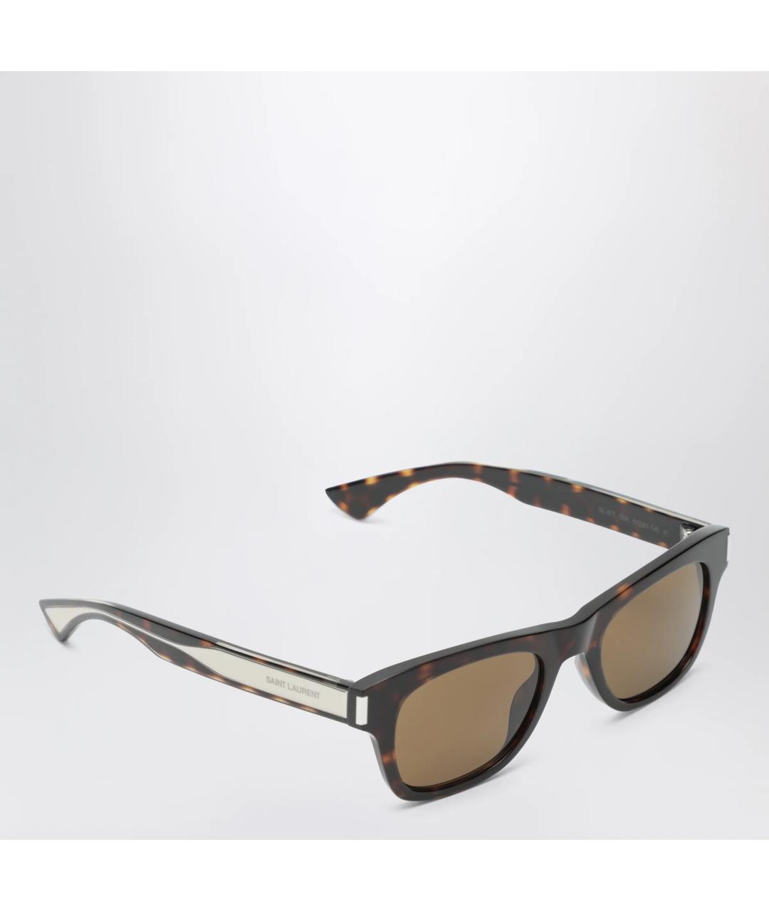 SAINT LAURENT Мульти пластиковые солнцезащитные очки, фото 2
