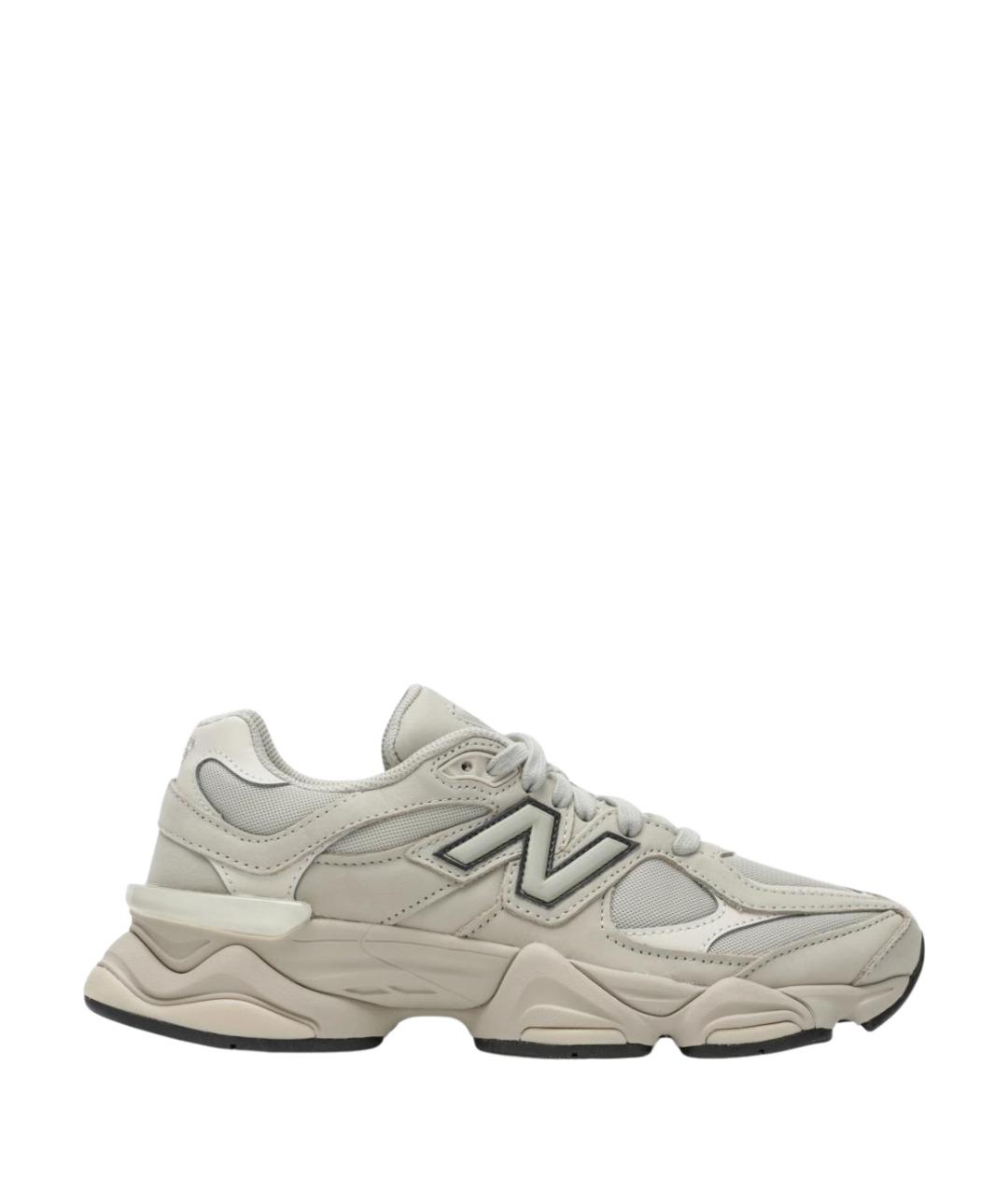 NEW BALANCE Бежевые синтетические низкие кроссовки / кеды, фото 1