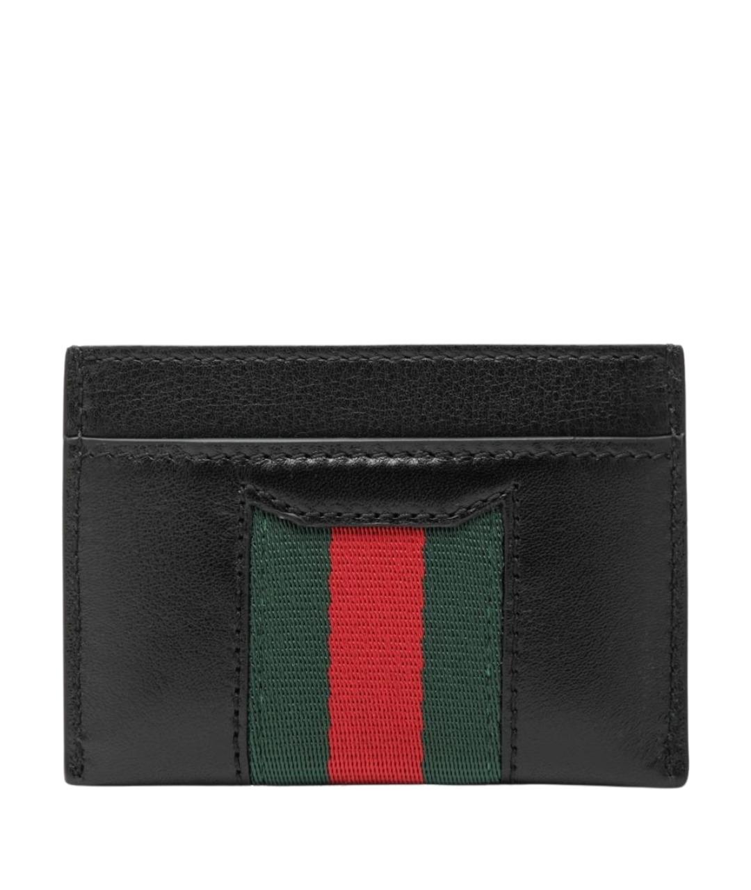 GUCCI Черный кожаный кардхолдер, фото 2