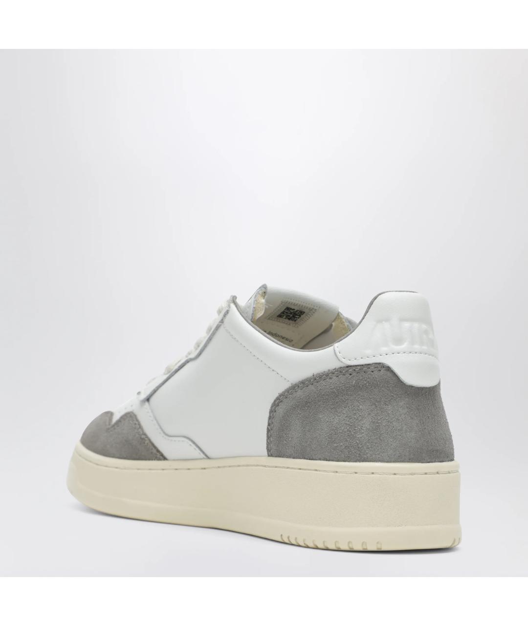 AUTRY Белые кожаные низкие кроссовки / кеды, фото 2