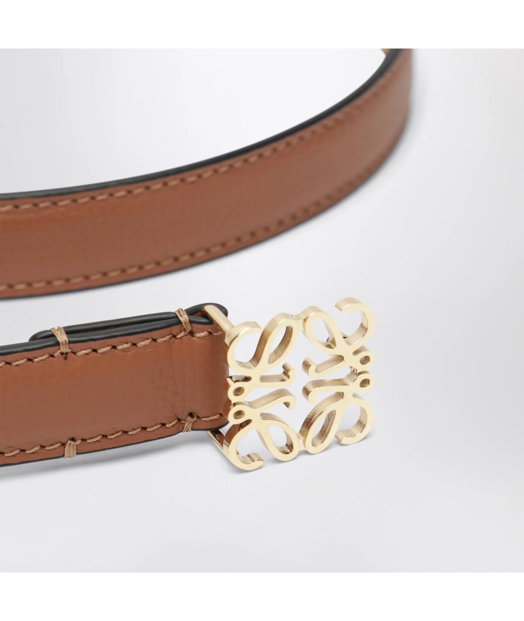 LOEWE Коричневый кожаный ремень, фото 2