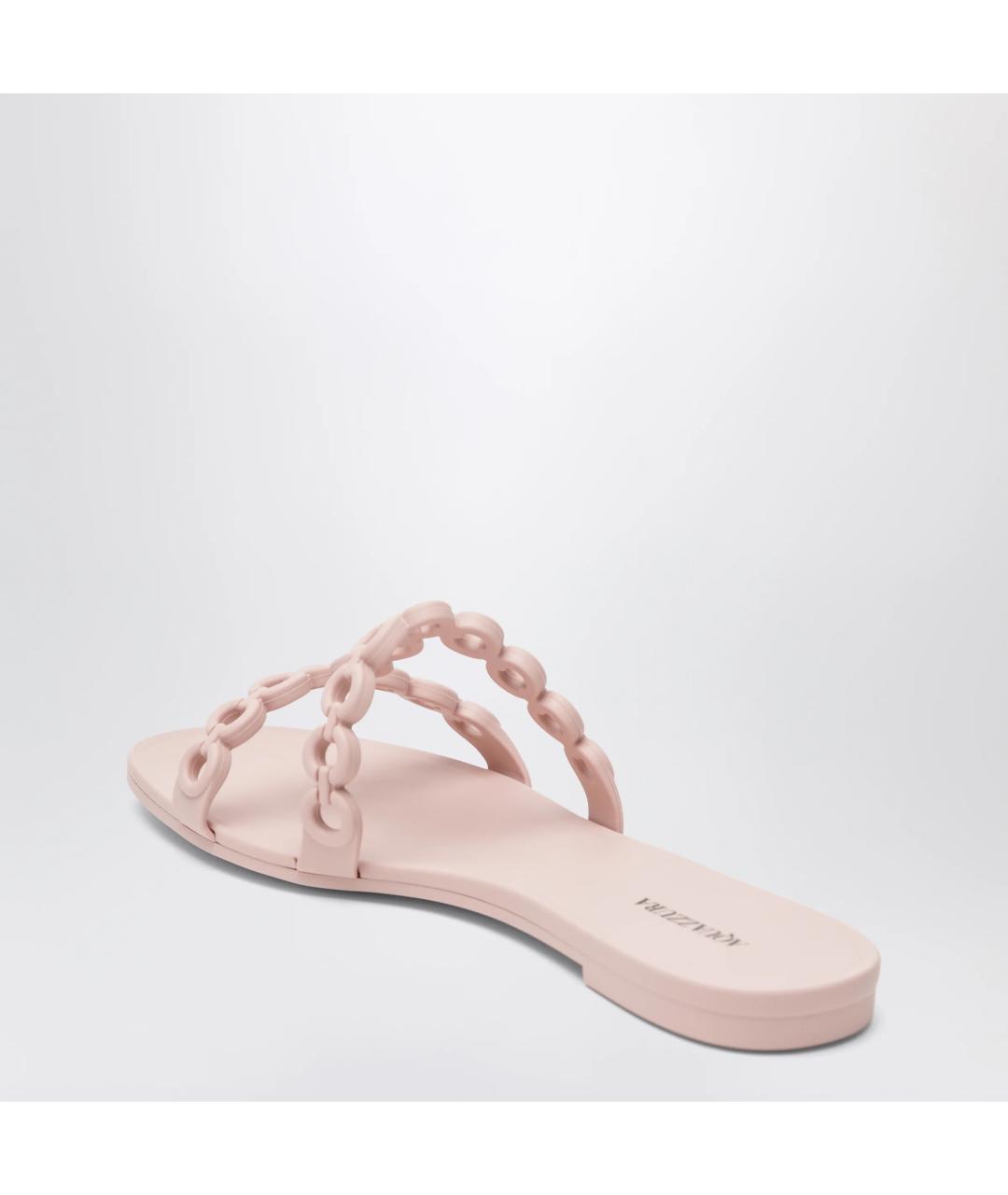 AQUAZZURA Розовые резиновые шлепанцы, фото 2