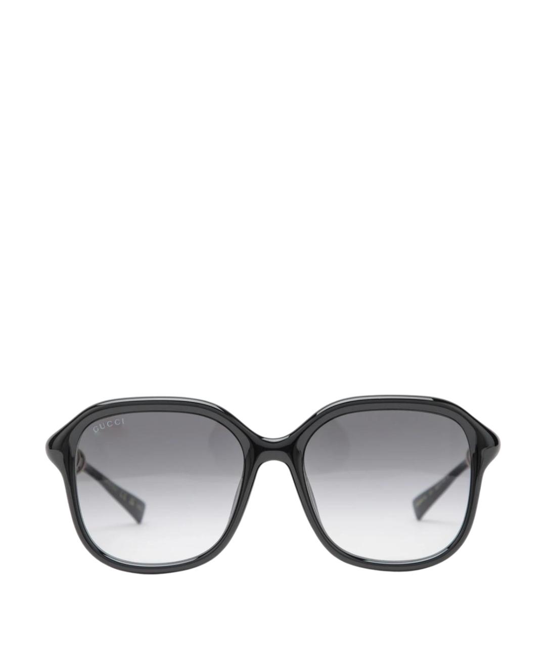 GUCCI Черные пластиковые солнцезащитные очки, фото 1