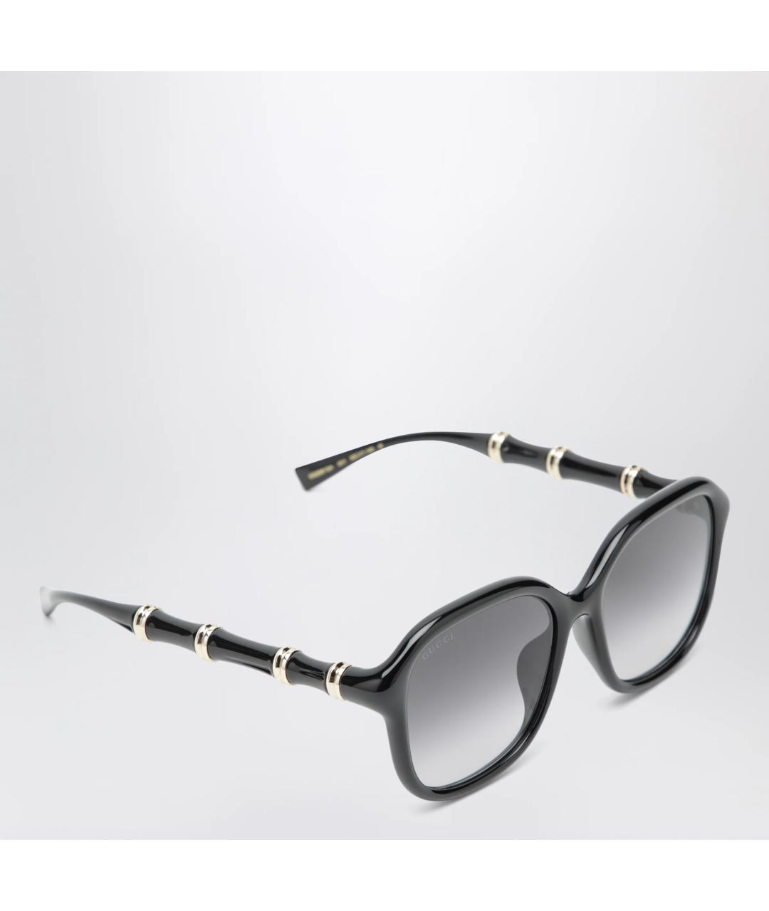 GUCCI Черные пластиковые солнцезащитные очки, фото 2