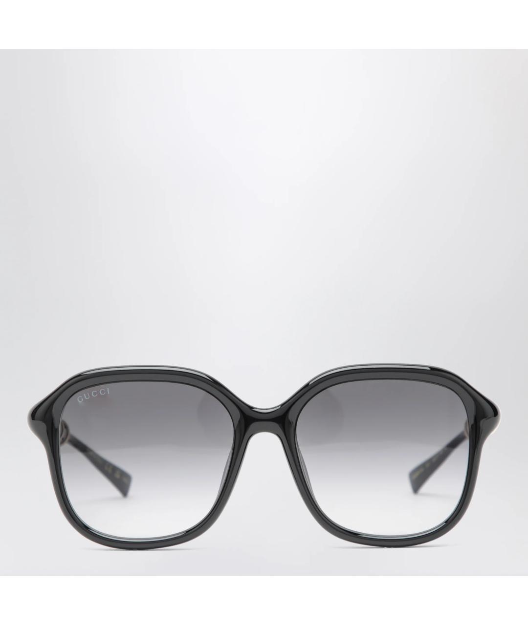 GUCCI Черные пластиковые солнцезащитные очки, фото 3