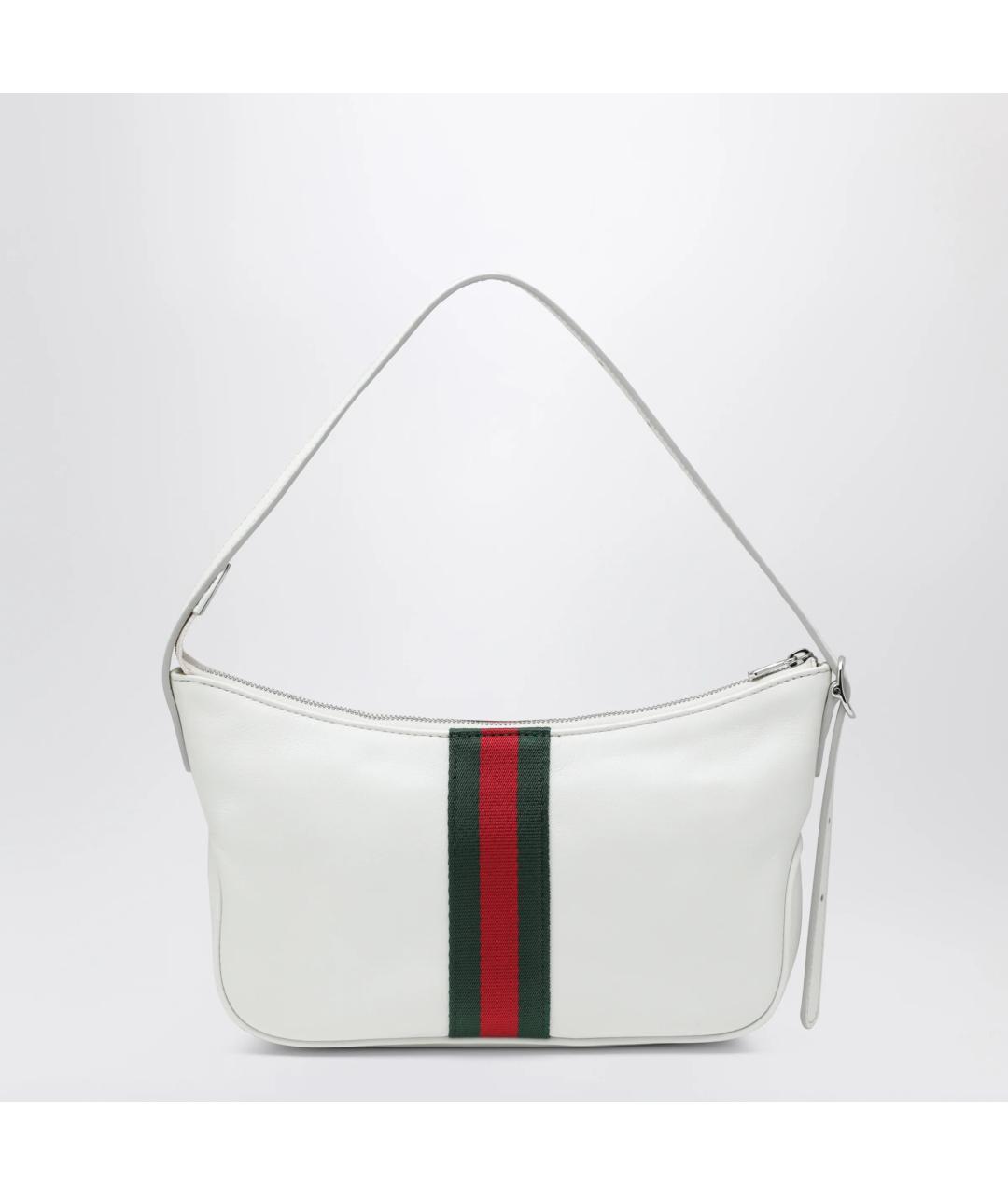 GUCCI Белая кожаная сумка на плечо, фото 2