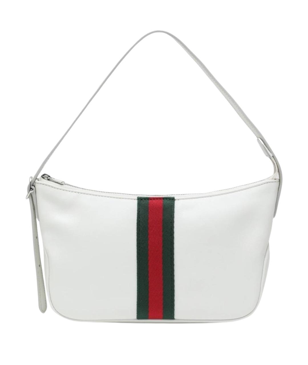 GUCCI Белая кожаная сумка на плечо, фото 1
