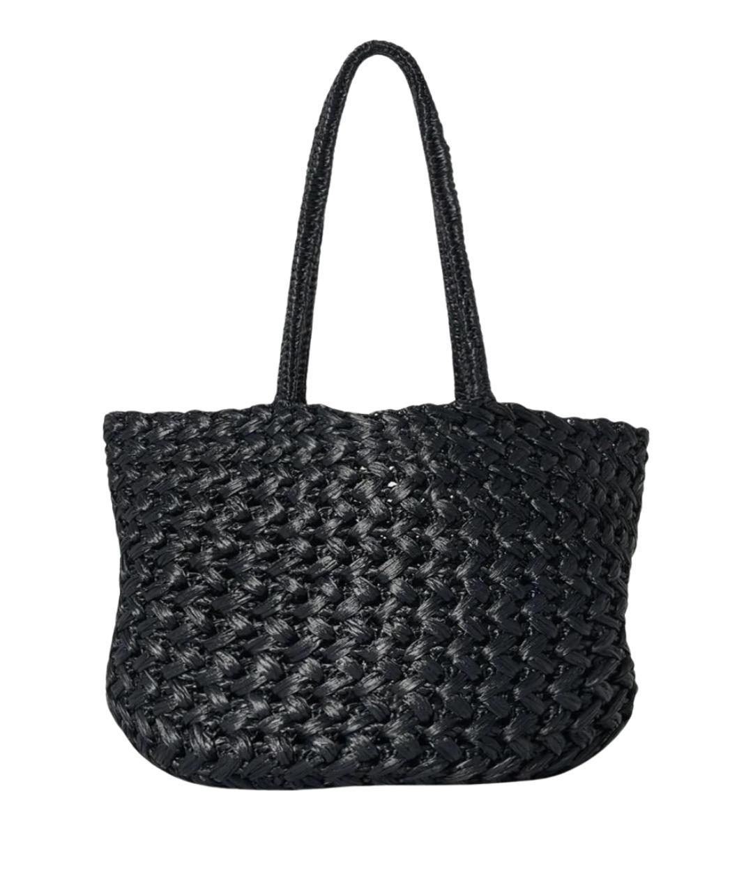 THE ROW Черная пелетеная сумка тоут, фото 1