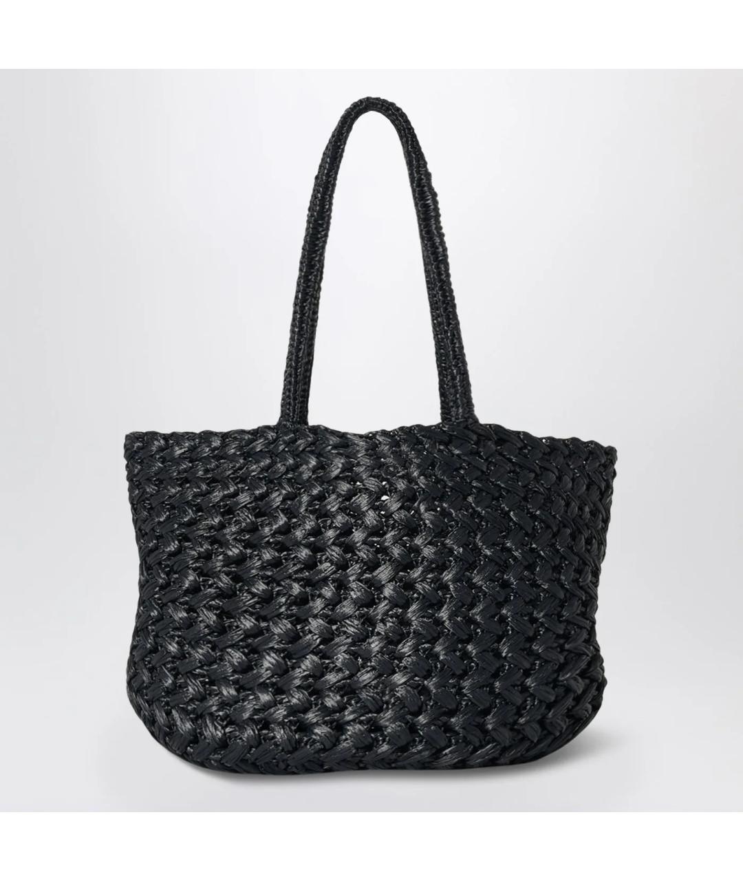 THE ROW Черная пелетеная сумка тоут, фото 3