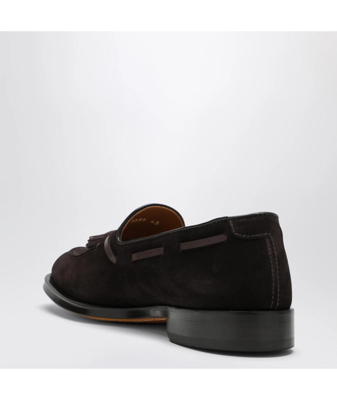 DOUCAL'S Коричневые замшевые лоферы, фото 2