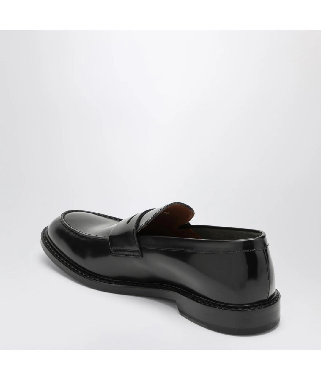 DOUCAL'S Черные кожаные лоферы, фото 2