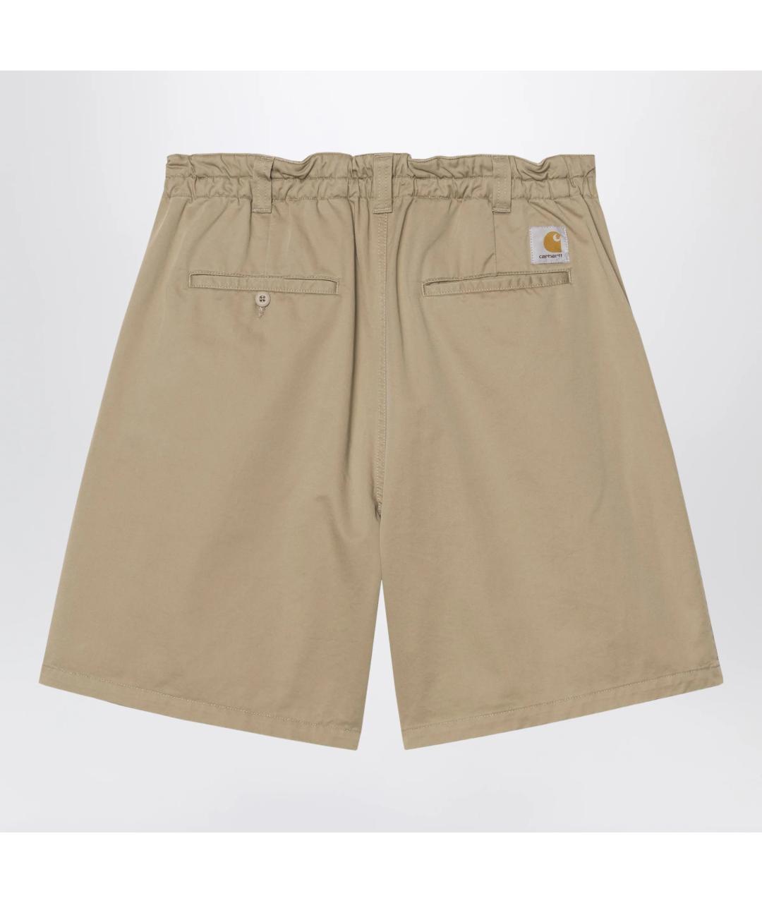 CARHARTT WIP Бежевые хлопковые шорты, фото 2