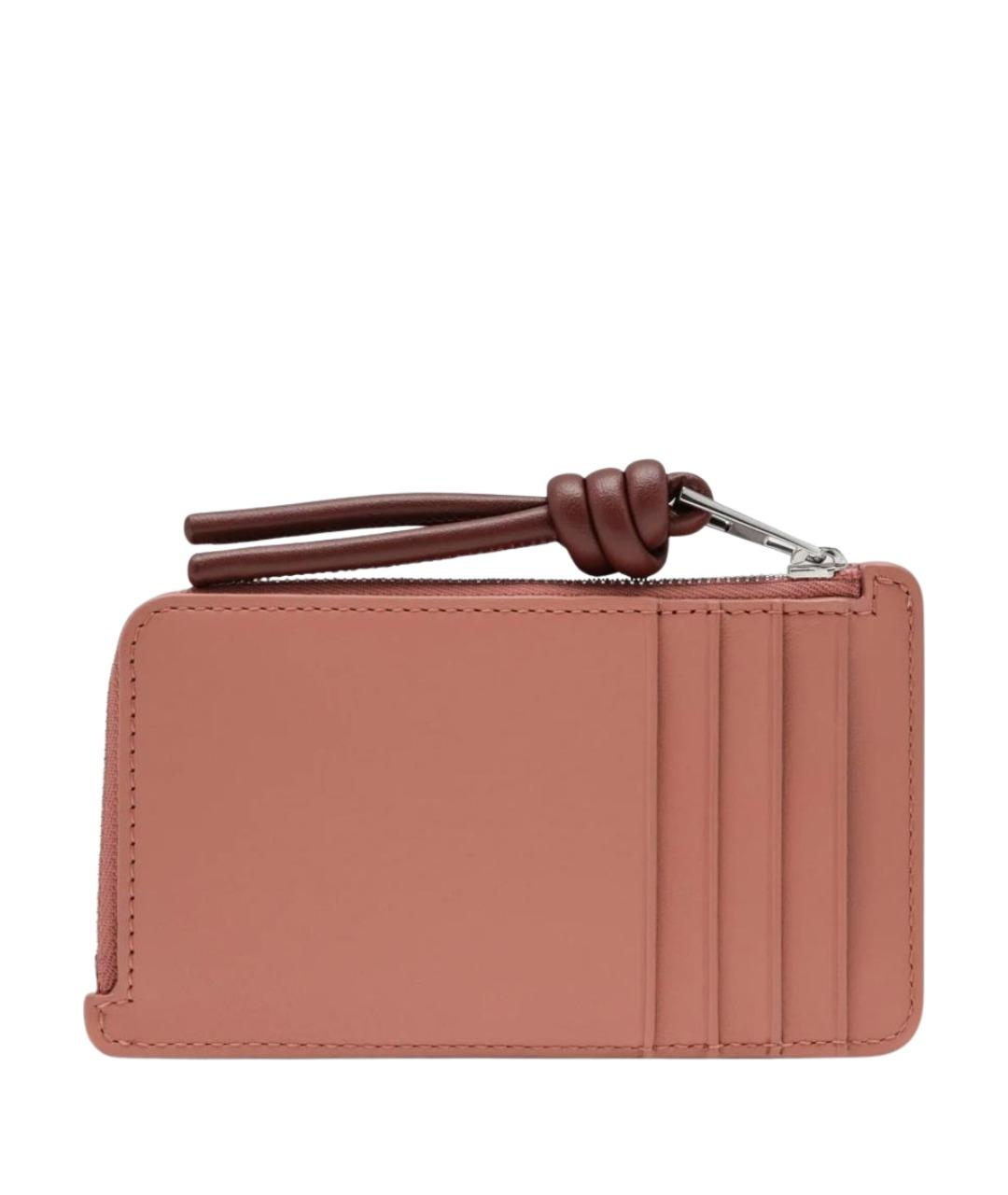LOEWE Розовый кожаный кардхолдер, фото 2