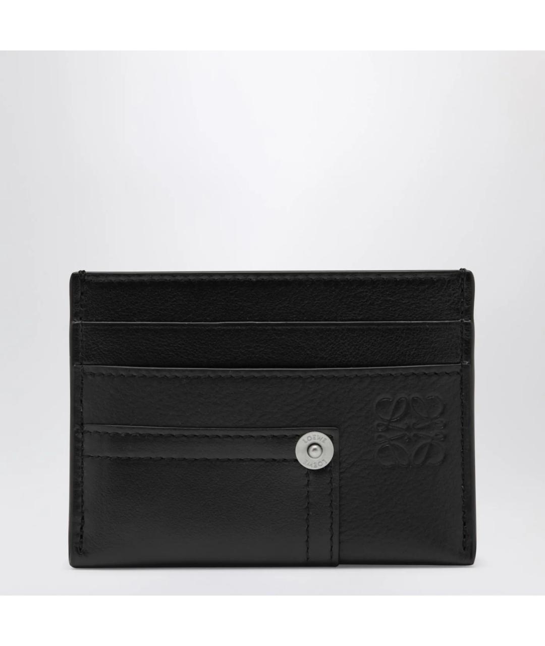 LOEWE Черный кожаный кардхолдер, фото 3