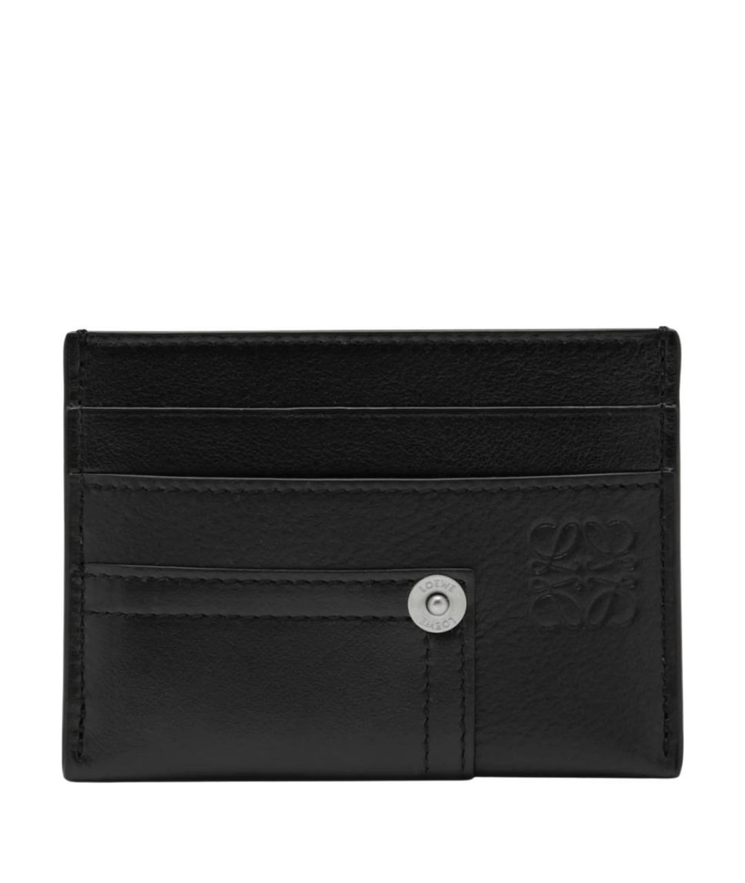 LOEWE Черный кожаный кардхолдер, фото 1